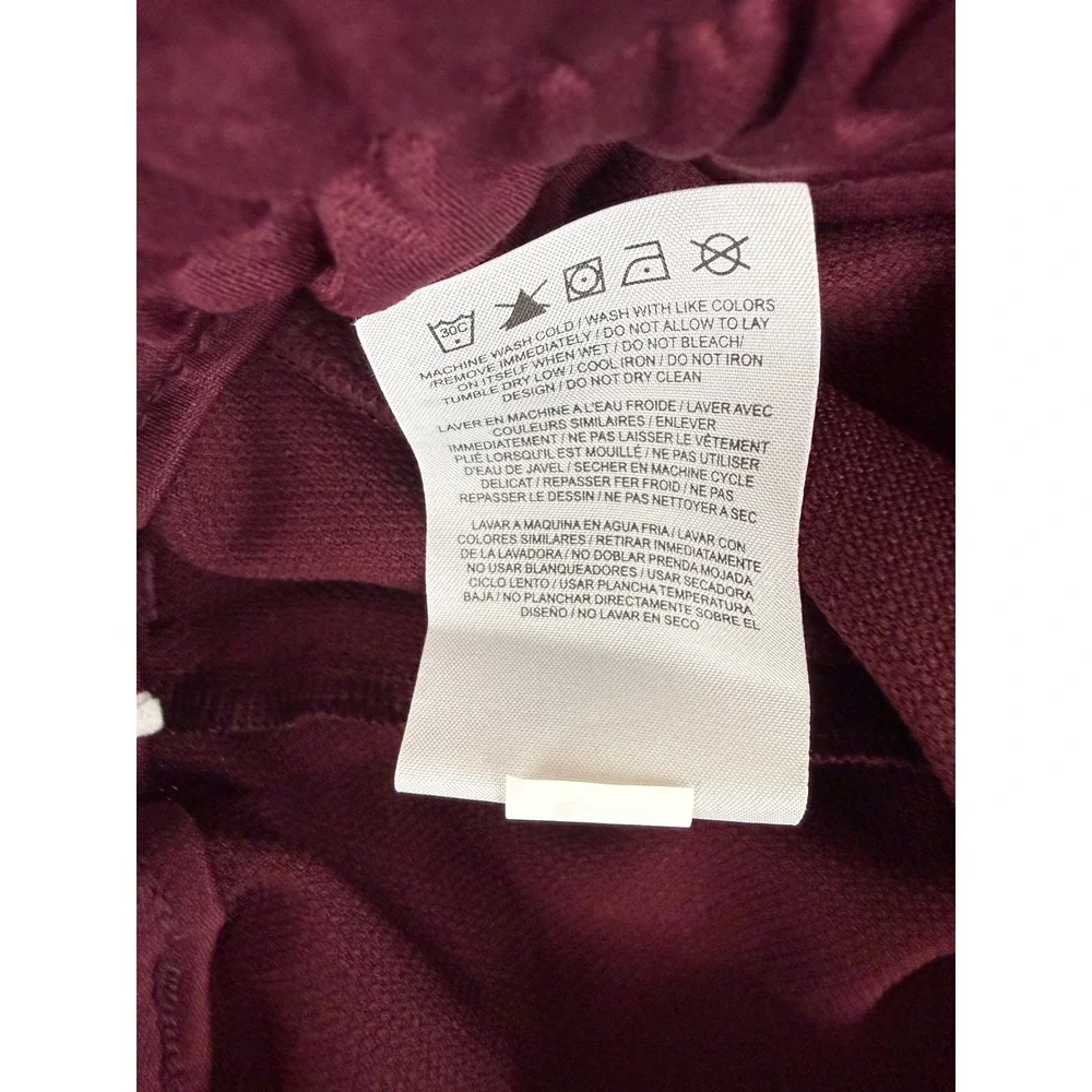Nike Track Pants Mens Medium Maroon Dri-FIT Athletic Ankle Zip 647124-669
